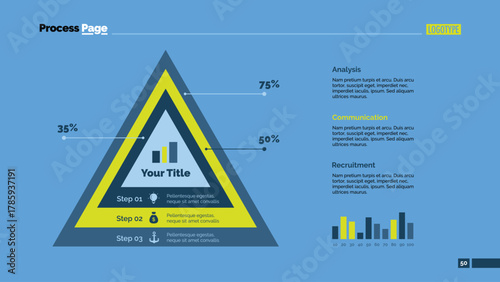 Three Comparison Triangles Slide Template