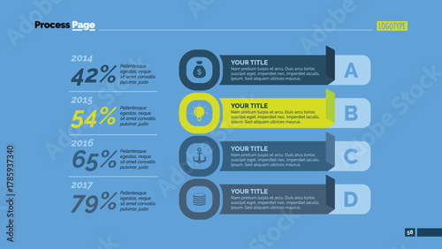 Four Points Comparison Slide Template
