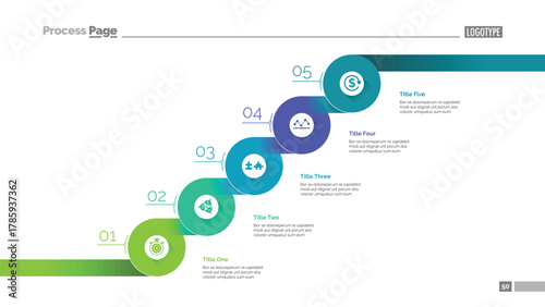 Consistent steps slide template