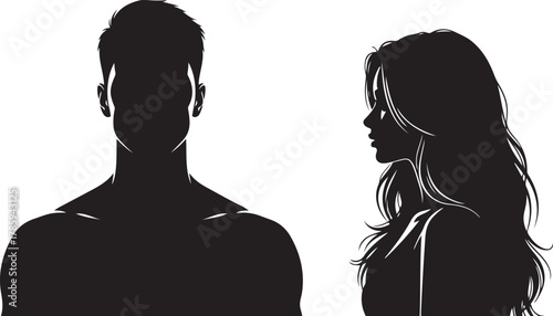 silhouette of a couple