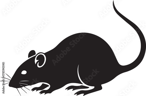 Dynamic silhouette of a panther in full stride powerful graceful wild big cat animal