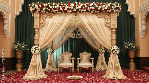 Mandap for indian wedding ceremony