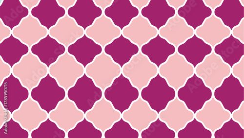 seamless pattern with a moroccaninspired quatrefoil design harmonious blend of pink and magenta hues