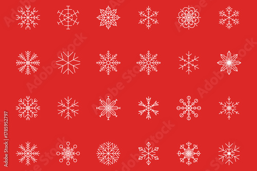 Snowflake snow freeze winter thin line outline icon. Snowflake icon. Keep frozen. Snowflake marking. Keep below zero. Air conditioner. Snowflakes thin line icon set. Vector PNG or Jpeg