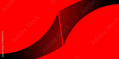 Abstract background 4k red light dark black waves and lines honeycomb pattern