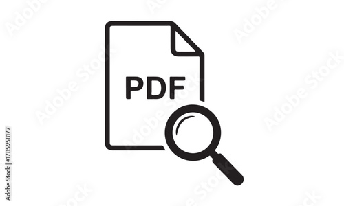 Pdf document search icon