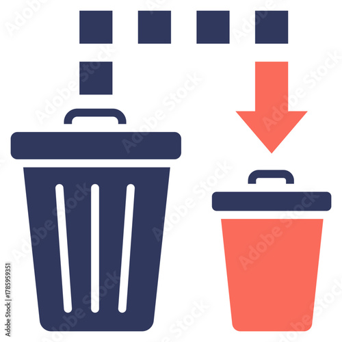 Waste Reduction Mixed Icon