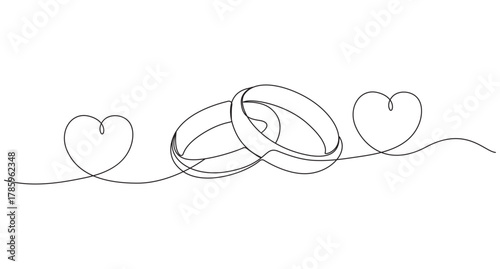 Romantic Marriage Proposal in Continuous Line Art,Happy propose day concept continuous single line art vector illustration