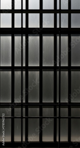 Wallpaper Mural Abstract geometric pattern of frosted glass windows on overcast day Torontodigital.ca