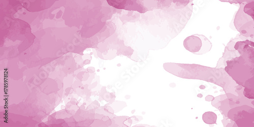 Pastel pink watercolor paint brush glitter for wedding elements. or card templates for greetings. 