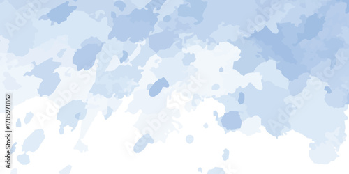  Abstract Pastel soft blue watercolor paint brush. watercolor texture for cards, Brushstrokes and splashes. Pastel blue texture design template for birthday invite or card