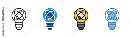 Atom icon set multiple style collection