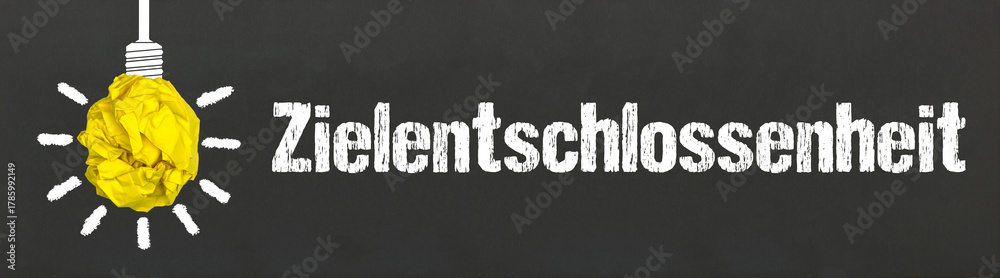 Fototapeta premium Zielentschlossenheit 