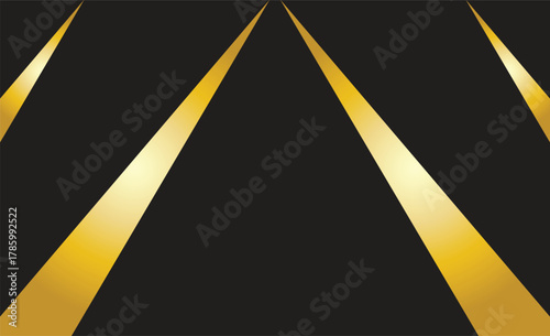 Black and Gold Abstract Diagonal Striped Background