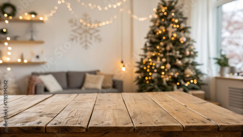 christmas tree on the table