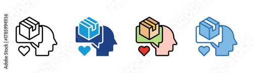 Loyalty icon set multiple style collection