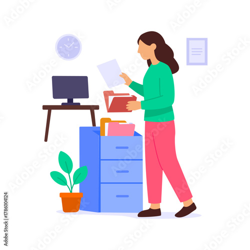 Record Management, organizing and maintaining office files