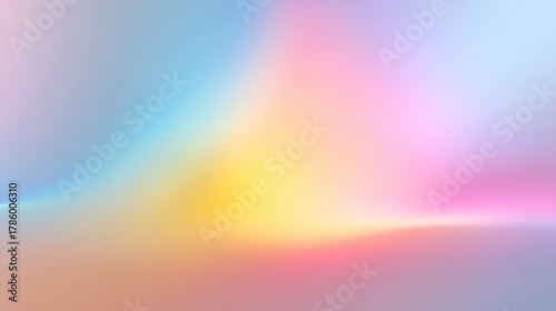 Soft Colorful Gradient Abstract Background with Hues of Blue, Pink, Yellow, and Purple for Artistic, Design, and Digital Use in Backgrounds and Textures
