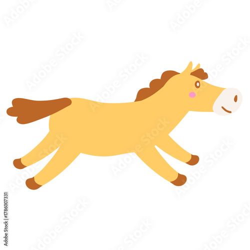 走る馬のイラスト