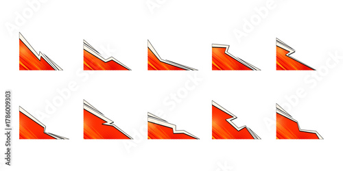 Comic Book Style Corner with Halftone Effect