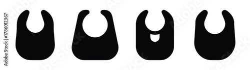 Vector illustration of black abstract shapes design elements for graphic design projects art work