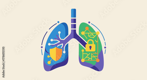 Digital Lung Protection - Cybersecurity and Respiratory Health.