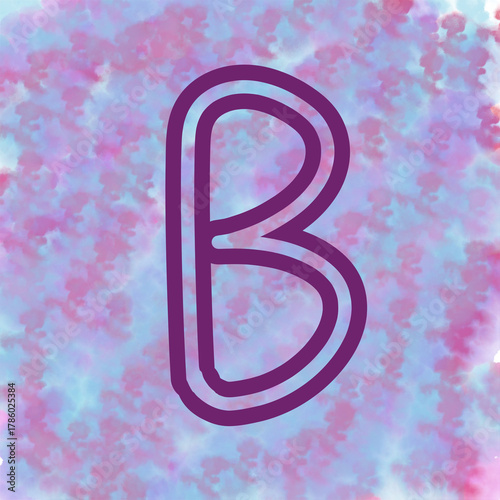 B vector illustration 