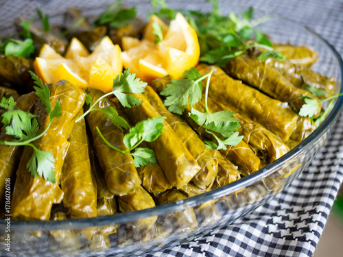  Turkish grape leaf food presentation