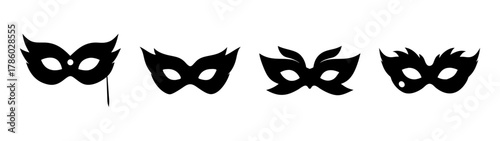 Find different superhero mask vector illustrations for party costumes and role playing events online now