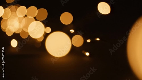 Soft Glowing Lights in a Dark Background for Artistic Mood