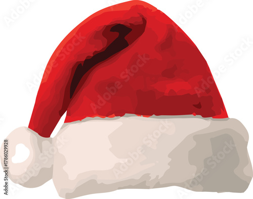 Classic Red Santa Hat with White Trim