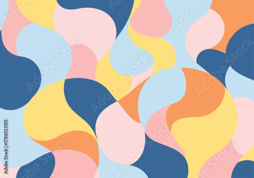 seamless pattern with colorful fishes