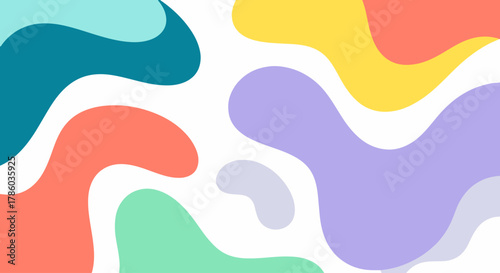 Abstract wave vector abstract background flat design