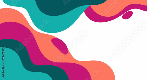 Baby shower invitation, Abstract minimalist natural hand drawn background vector illustration 