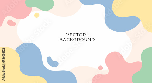 Baby shower invitation, Abstract minimalist natural hand drawn background vector illustration 