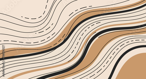 Abstract background vector illustration with Hand drawn various shapes and doodle objects. Pastel colors. Eps10