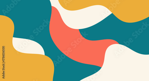 Hand drawn minimal background. Hand drawn abstract shape background.
