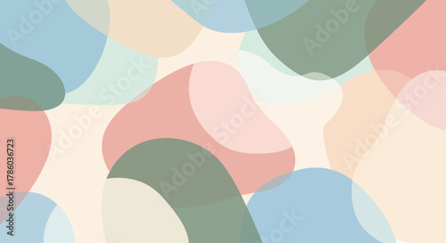 Modern abstract pastel illustration background design