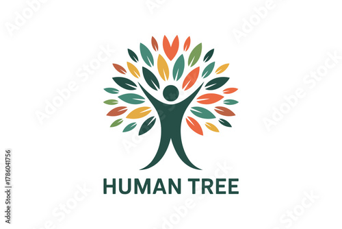 The 'Human Tree' logo symbolizes growth, connection, and the natural world.