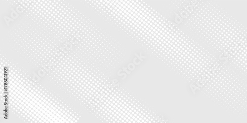 Dot white gray wave light technology texture background. Abstract big data digital concept.