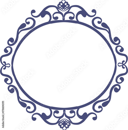 frame with floral ornament