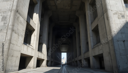 Urban Brutalist Bridge