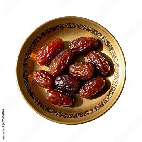 Elegant Presentation of Arabian Dates, Generative AI