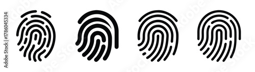 Explore unique fingerprint patterns identification with biometric security technology and analysis