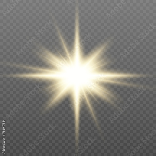 Golden sparkles float gently on a transparent background, creating a magical light effect. Glowing bursts of light shimmer like tiny stars. Perfect for festive or fantasy designs.