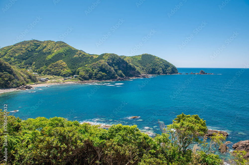 Fototapeta premium 鬼海ヶ浦展望所からの眺望