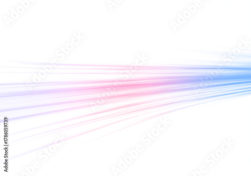 Violet glowing light trails twist and intersect across a futuristic digital landscape. The neon effect radiates energy and motion. A modern abstract speed design concept. PNG