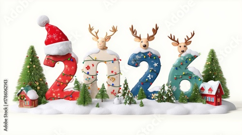 Festive holiday celebration 2026 seasonal decorations christmas theme indoor setting vibrant colors