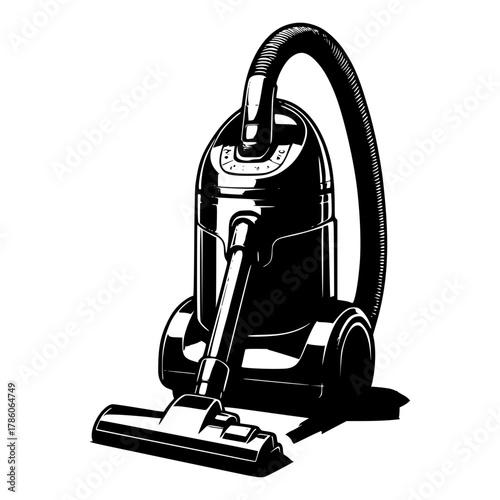 Vacuum cleaner vector image illustration 
