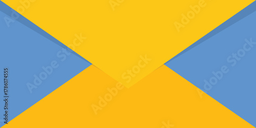 Abstract background with triangular frame. modern geometric pattern, angles. Envelope shape